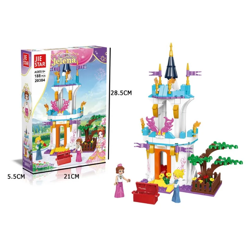 Blocos de Montar Castelo das Princesas 188pçs JIESTAR