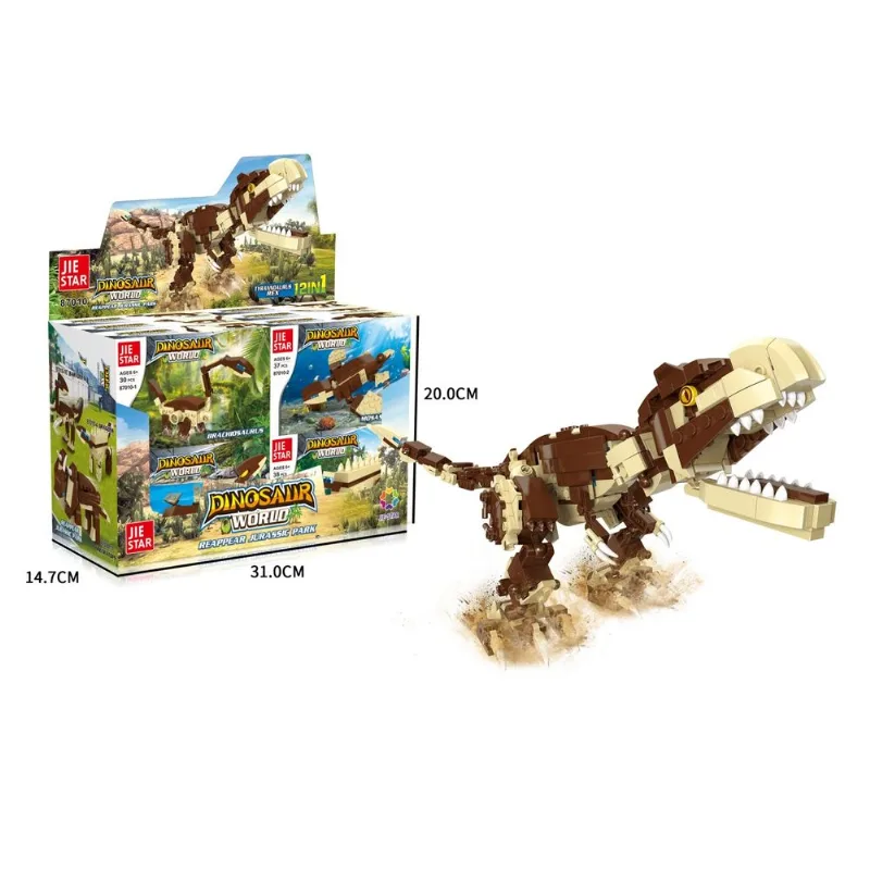 Blocos De Montar Dinossauros Espécies - Unidade - Jiestar