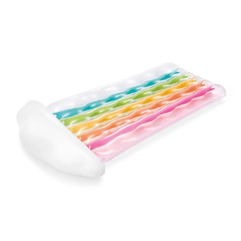 Colchão Inflável Bronzeador Arco-Íris Transparente 56804 - Não Disponível - Esporte E Lazer