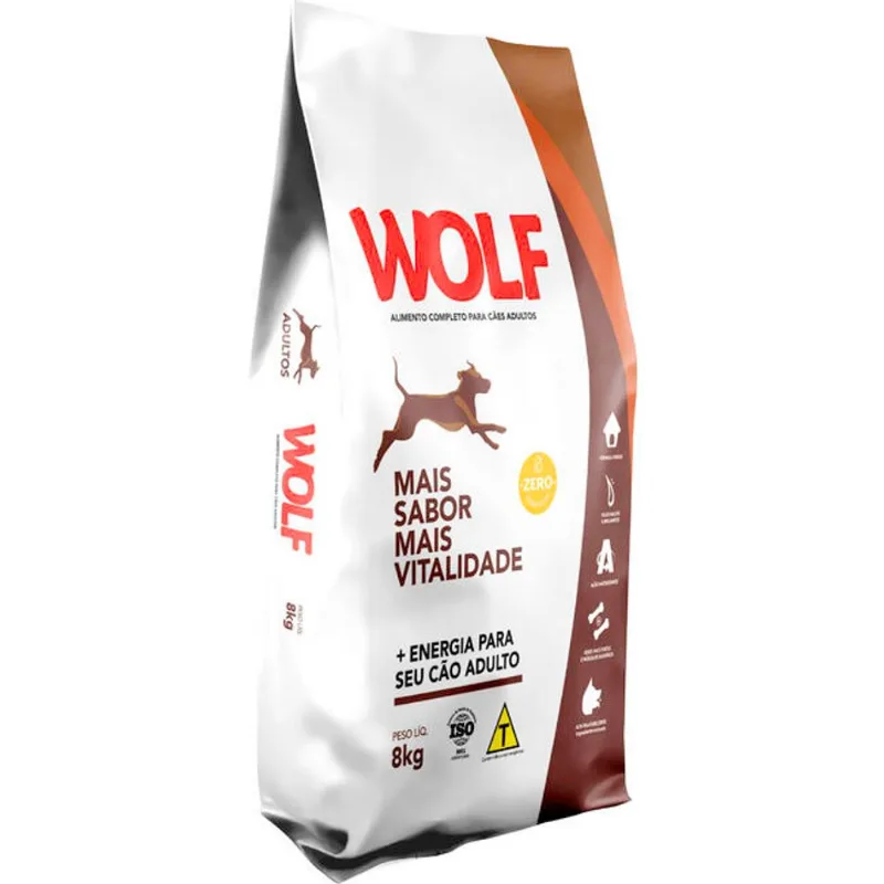 Alimento para Cães Adultos Wolf 8kg