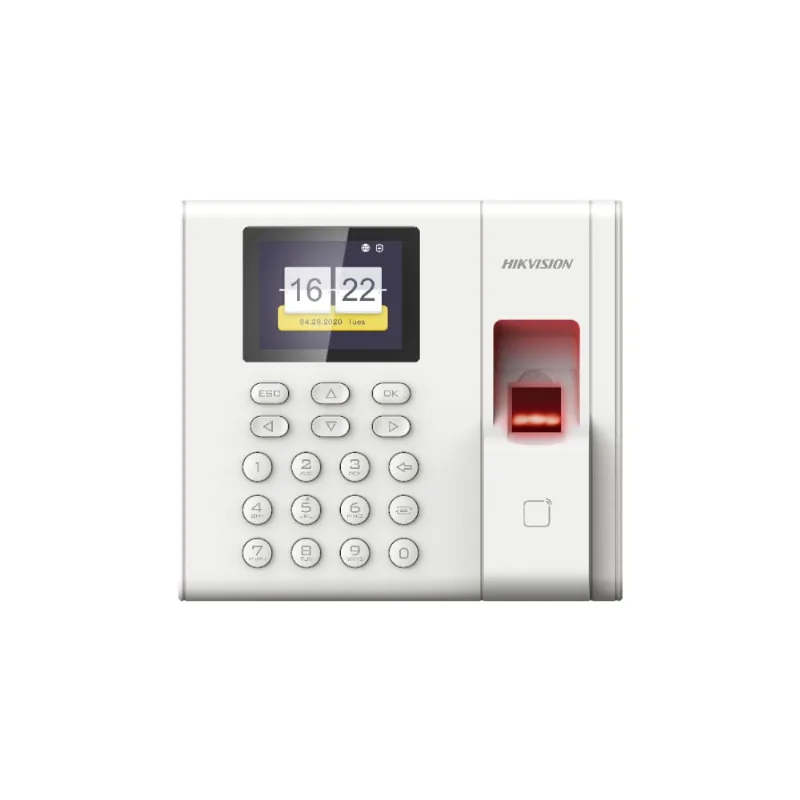 Leitor biométrico Hikvision digital com cartão Pom DS-K1A8503MF