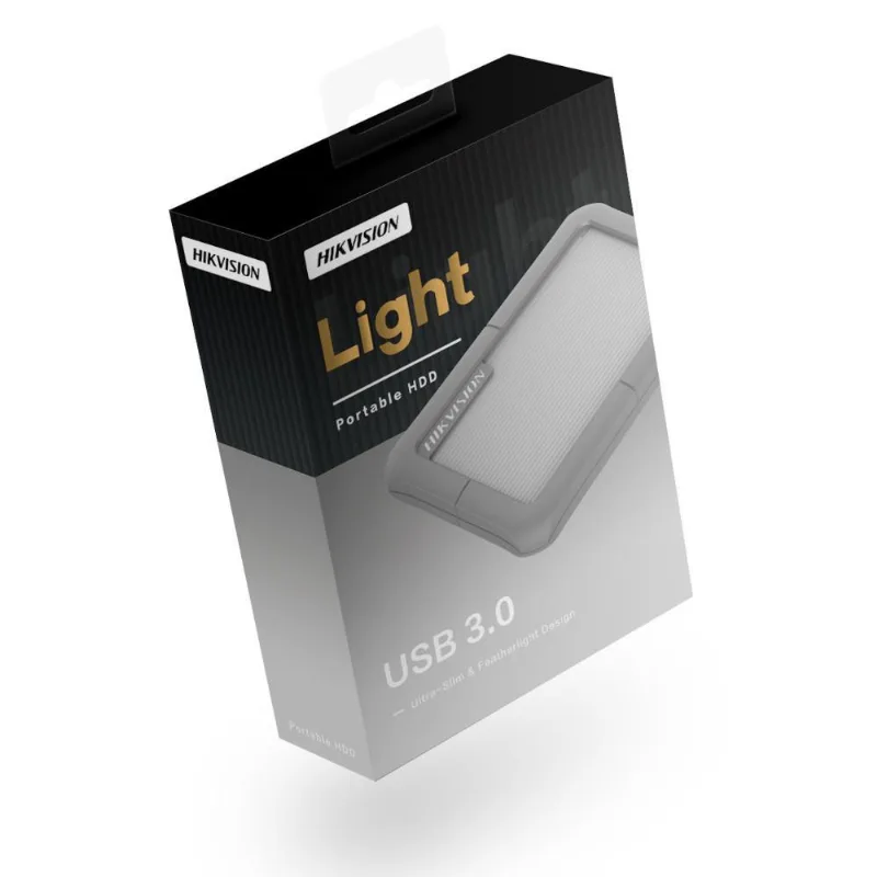Hd Externo Portátil Hikvision T30 Rubber 1tb Usb 3.0 Cinza