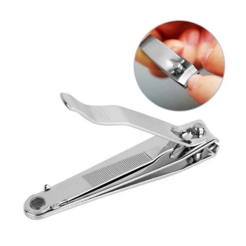 Alicate Cortador De Unhas Médio Com Lixa Mão E Pé