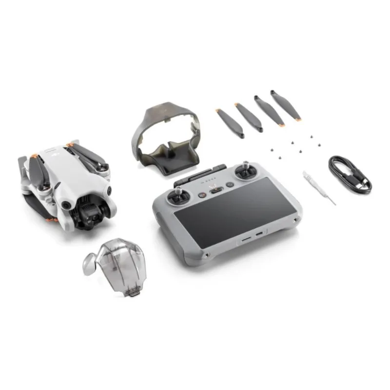 Drone DJI Mini 4 Pro RC 2 Camera 4K Controle com Tela Cinza (DJI042)