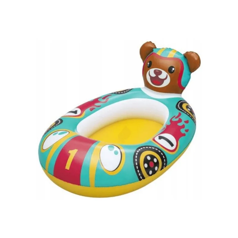 Boia Inflavel Barco Splash Buddy Urso Colorido