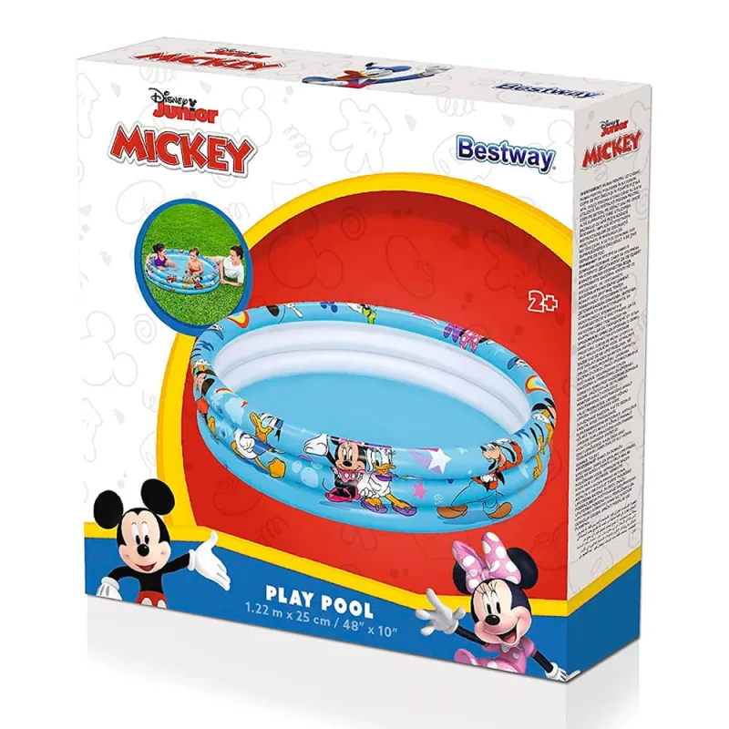 Piscina Bestway Mickey Mouse 1.22m X 25cm 140 Litros - Bestway - Bazar