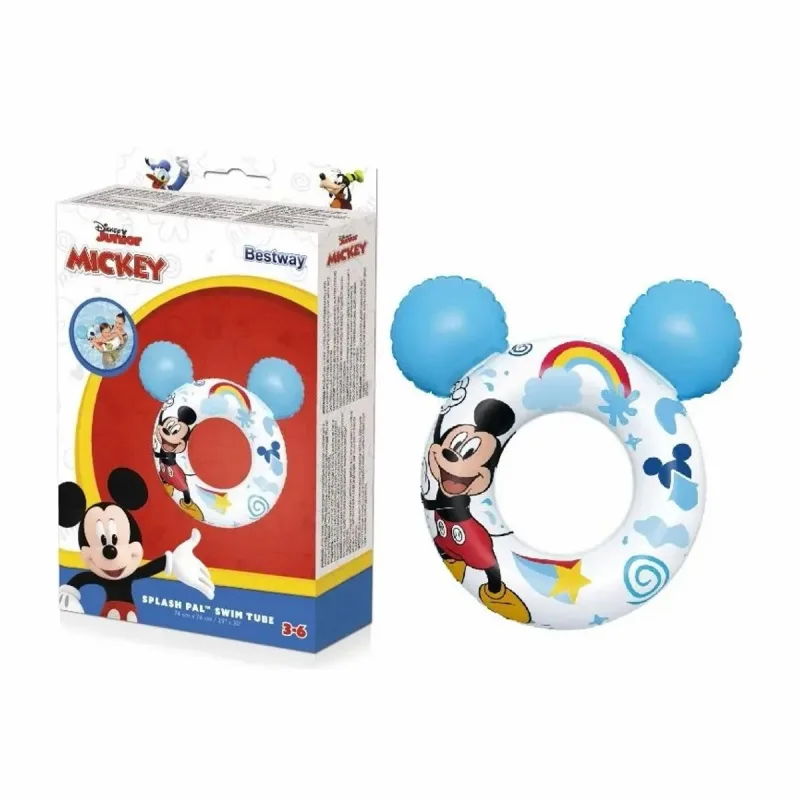 Boia Bestway Circular Mickey com Orelhas - Bestway - Bebês E Infantil