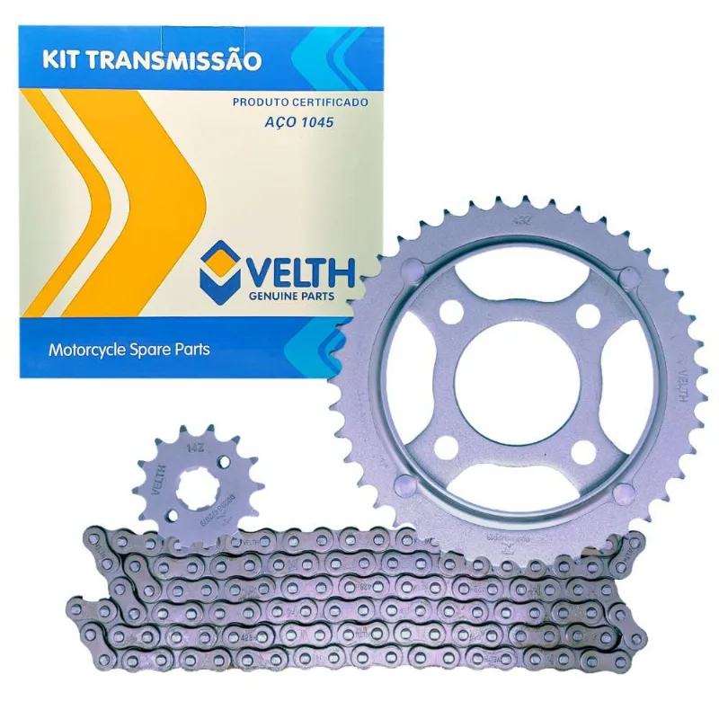 Kit Relação Transmissão Honda Cg Titan Cargo 125 90/99 Velth