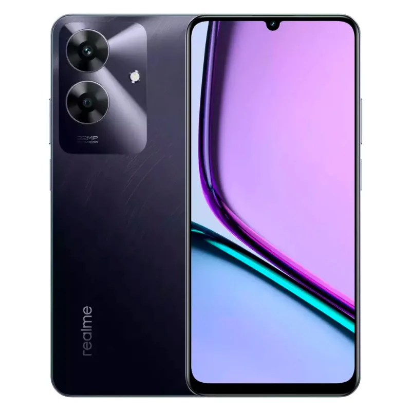 Smartphone Realme Note 60S 128GB Preto Tela 6.74" Câmera 32MP 4GB RAM