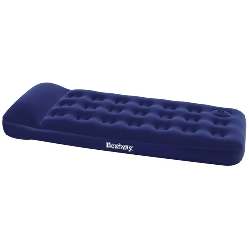 Colchão Solteiro Inflável Single Easy com Inflador Embutido Bestway 185x76x28cm