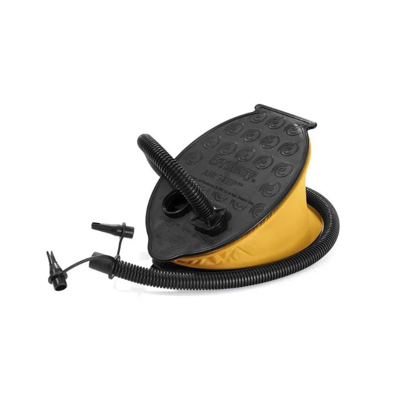 Bomba de Ar Pé 23cm x 15cm p/ infláveis 3 Bicos Adaptadores Bestway 62023