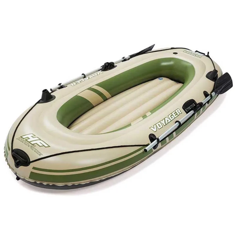 Bote Inflável Voyager 300 Bestway para 2 Pessoas com Remos de Alumínio e Kit Reparo 11396