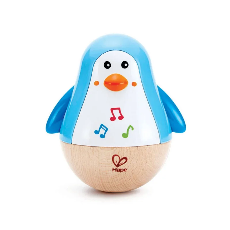 Pinguim musical infantil woobler (joão bobo) - hape