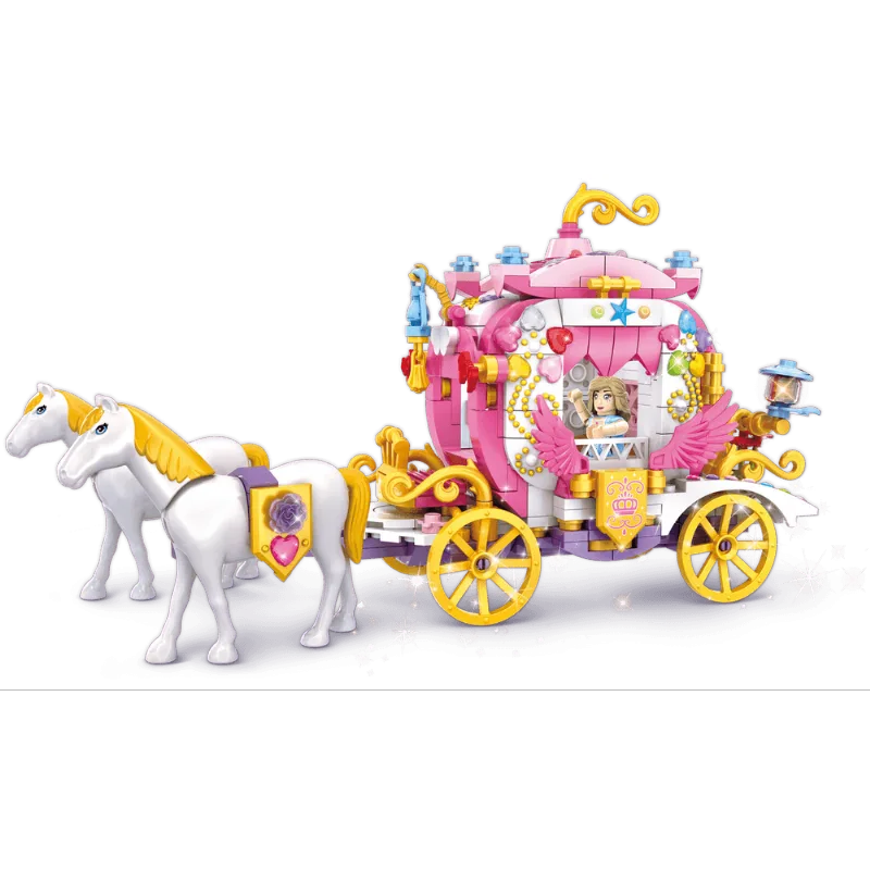Blocos Carruagem Princesa Woma Toys 435 Peças