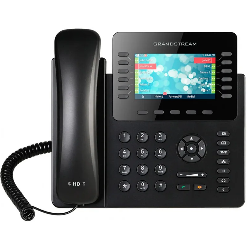 Telefone Ip Grandstream Tela 4.3" Bluetooth 12 Linhas 6 Contas Sip Gigabit Poe Blf - Gxp2170