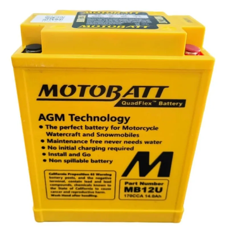 Bateria Motobatt 15ah Mb12u Yb12al-a 12n124a Bmw G 650 Gs