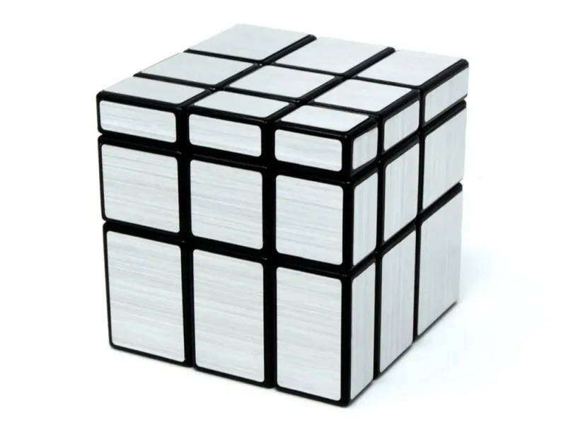 Cubo Mágico Cuber Pro Blocks Prata Ou Dourado - Cuber Brasil - LC - Jogos E Colecionáveis