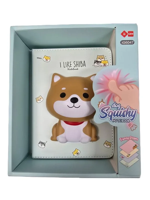 Caderno Anotações Squishy Cachorro - LC - Presentes