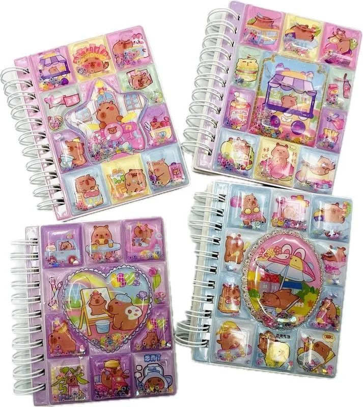 Caderno De Anotações Capivara Capa Gel 56 Folhas - LC - Presentes