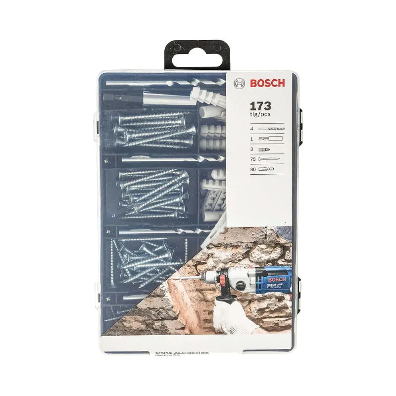 Jogo Para Fixação 173 Peças - 2607017506 - Bosch Bosch
