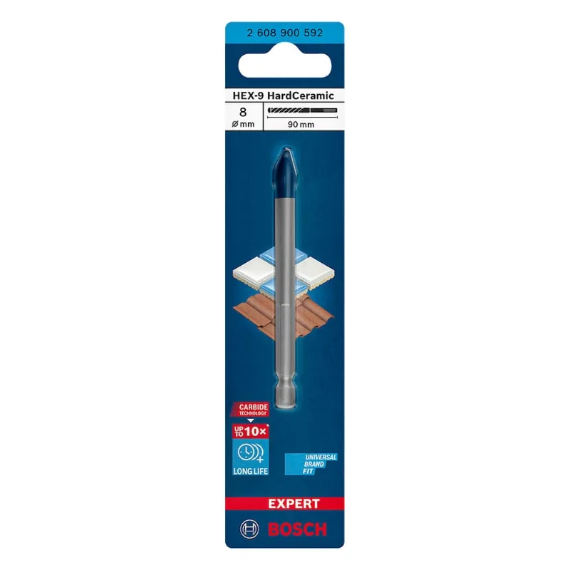 Broca para Porcelanato EXPERT HEX-9 Bosch Broca para Porcelanato 8x90mm EXPERT HEX-9 Bosch