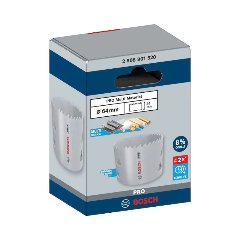 Serra Copo Pro Multi Material Cobalto 64MM com Alta Performance Bivolt Bosch