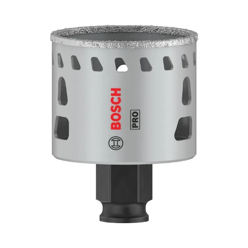 Serra Copo Pro Tile Power Change Plus 51MM com Revestimento Diamantado Preto Bosch