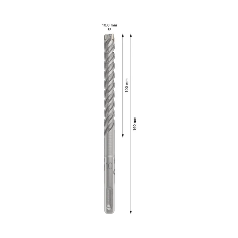 Broca para Concreto Pro SDS Plus 5X Bosch Broca para concreto PRO SDS plus-5X 10x100x160mm Bosch