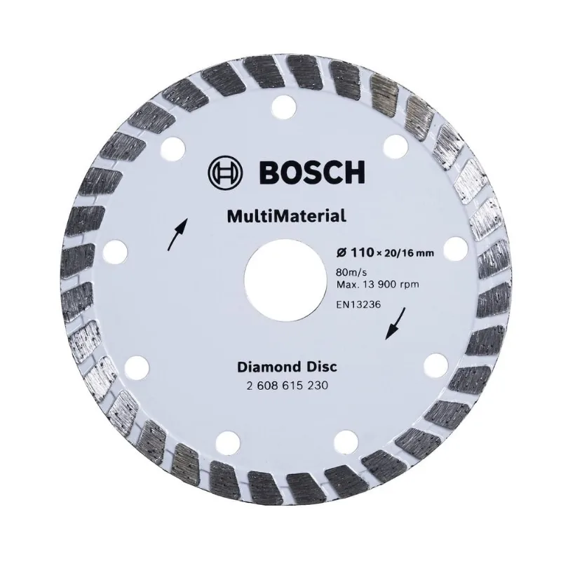 Disco Diamantado 110X2016 Cinza Multimaterial Bosch
