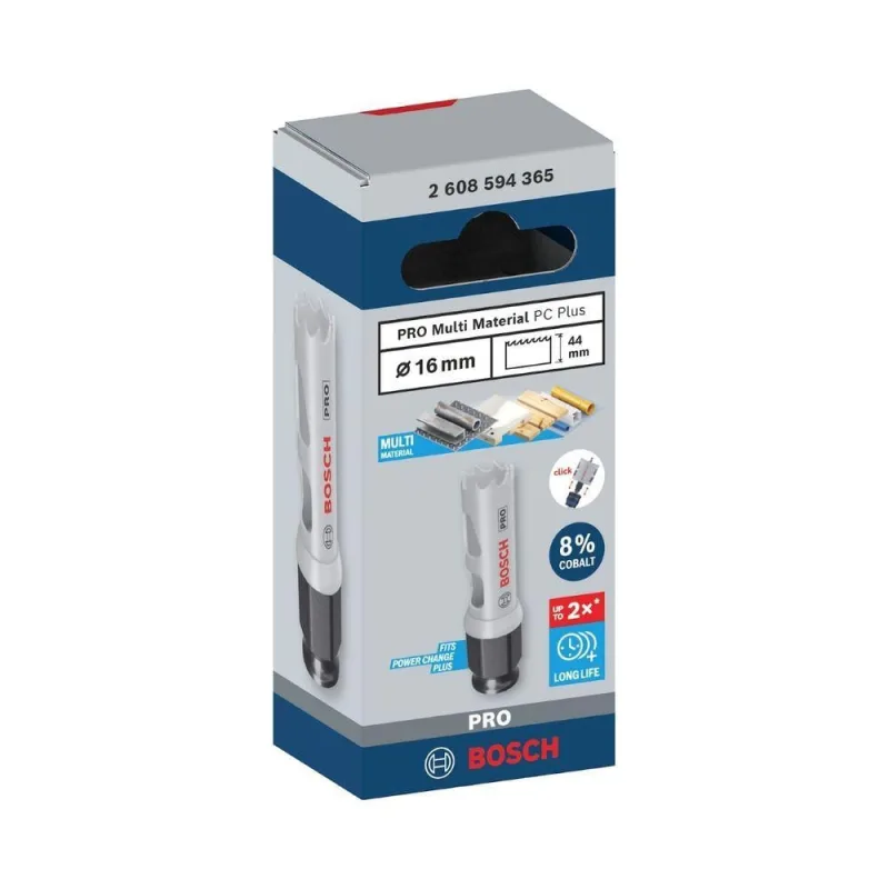 Serra Copo Pro Multi Material Power Change Plus 16MM com Tira de Dentes Progressiva 16MM Bosch - Bosch