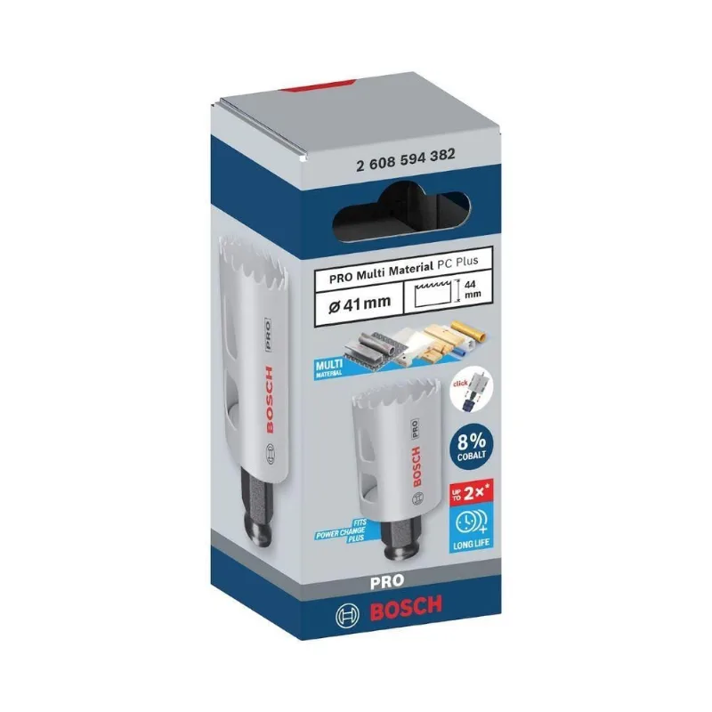 Serra Copo Pro Multi Material Power Change Plus 41MM para Cortes Precisos com Sistema Rápido e Broca