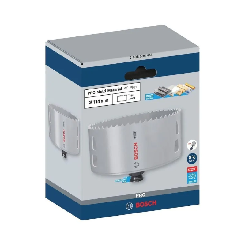 Serra Copo Pro Multi Material Power Change Plus Cortes em Múltiplos Materiais 114MM Bosch - Bosch