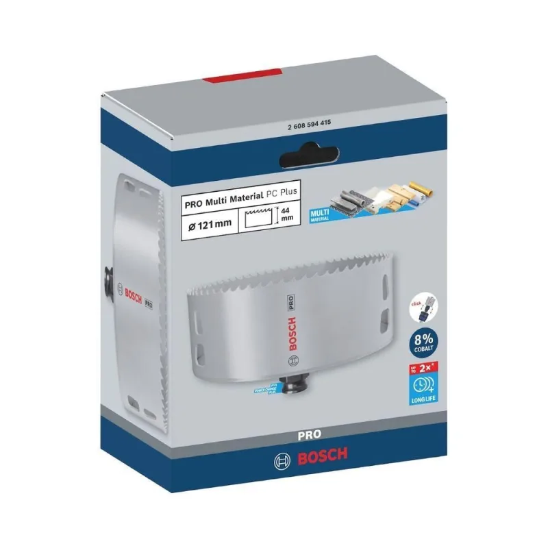 Serra Copo Bosch Pro Multi Material Power Change Plus 121MM com Corte Preciso em Múltiplos Materiais - bosch