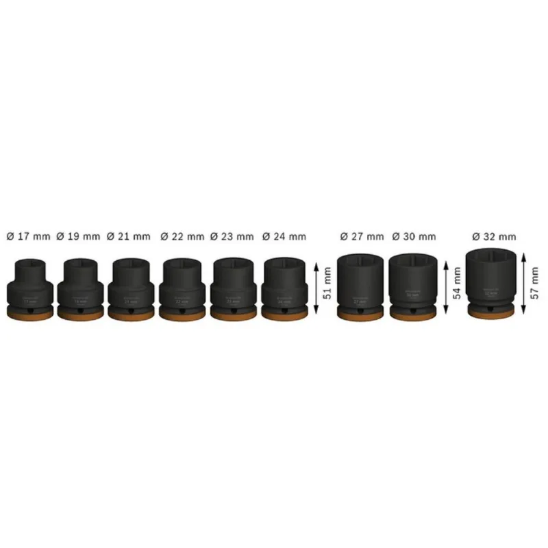 Conjunto de soquete de impacto PRO 3/4" BOSCH
