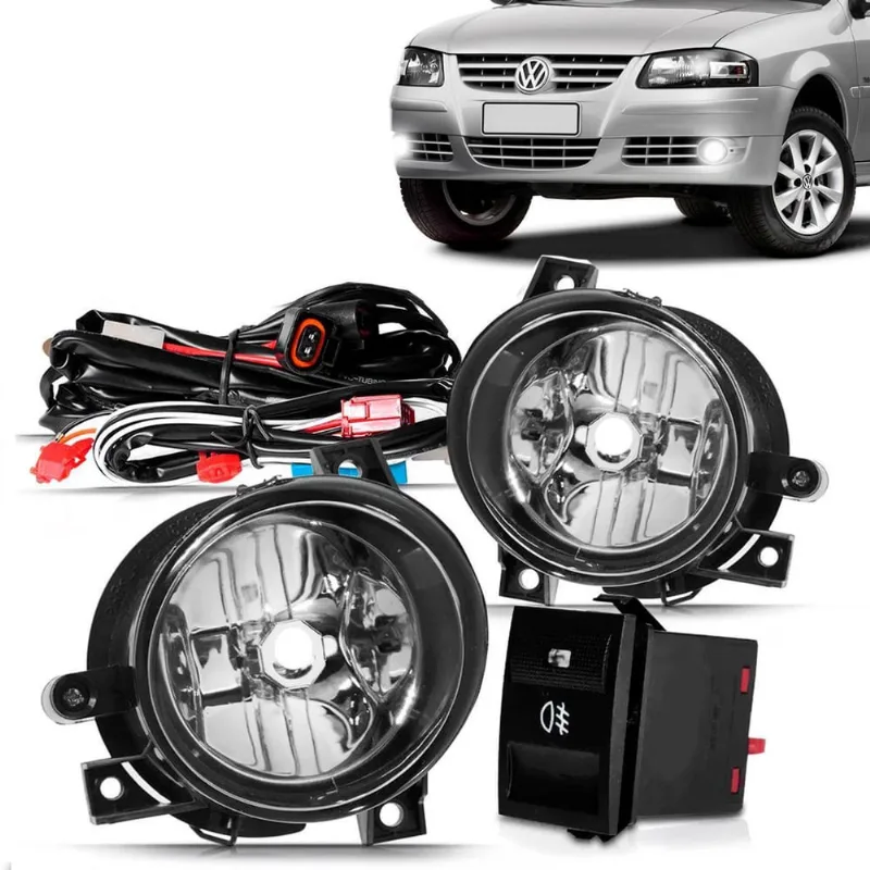 Kit Farol Auxiliar Milha Gol Parati Saveiro G4 06-09 Bmo