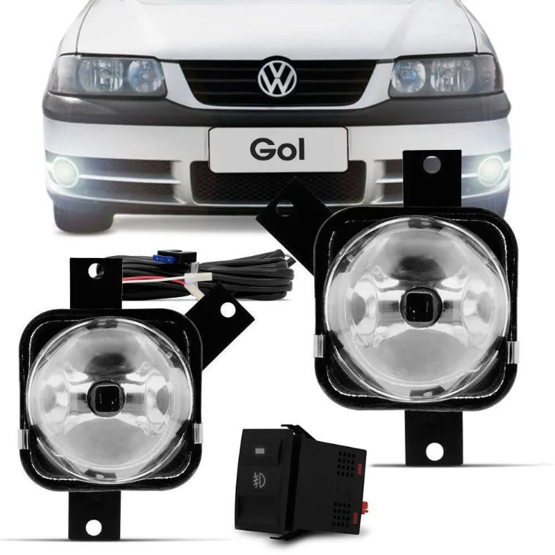 Kit Farol Auxiliar Milha Gol Parati Saveiro G3 03-05 F2 Bmo