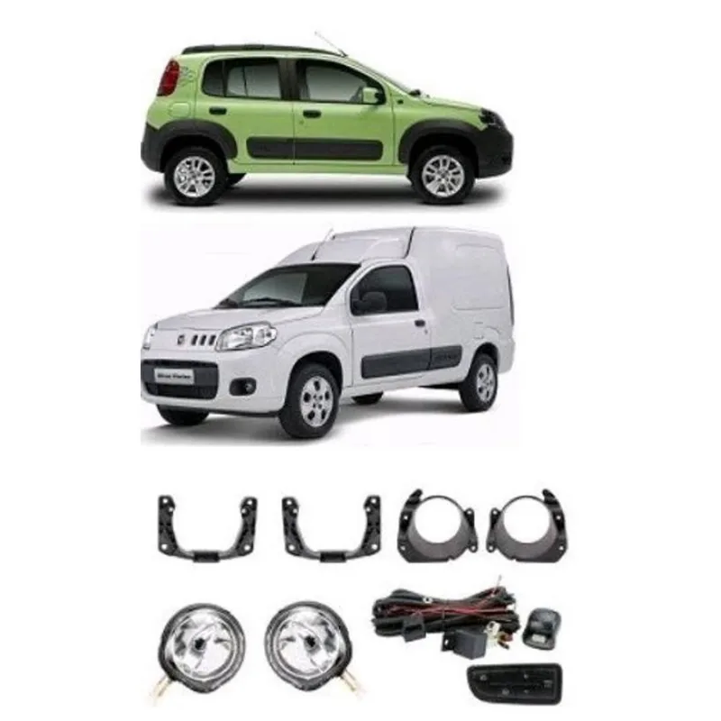 Kit Farol Milha Neb Uno Vivace Fiorino Ducato Strada Working