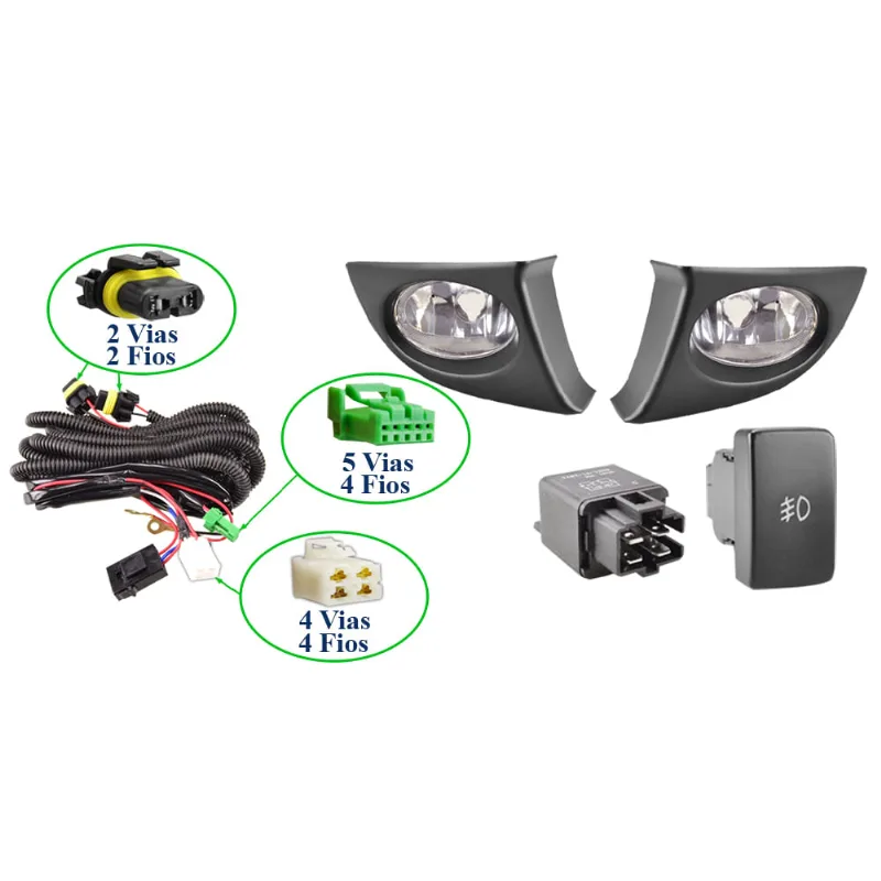 Kit Farol Auxiliar Fit 05/08 Anxt