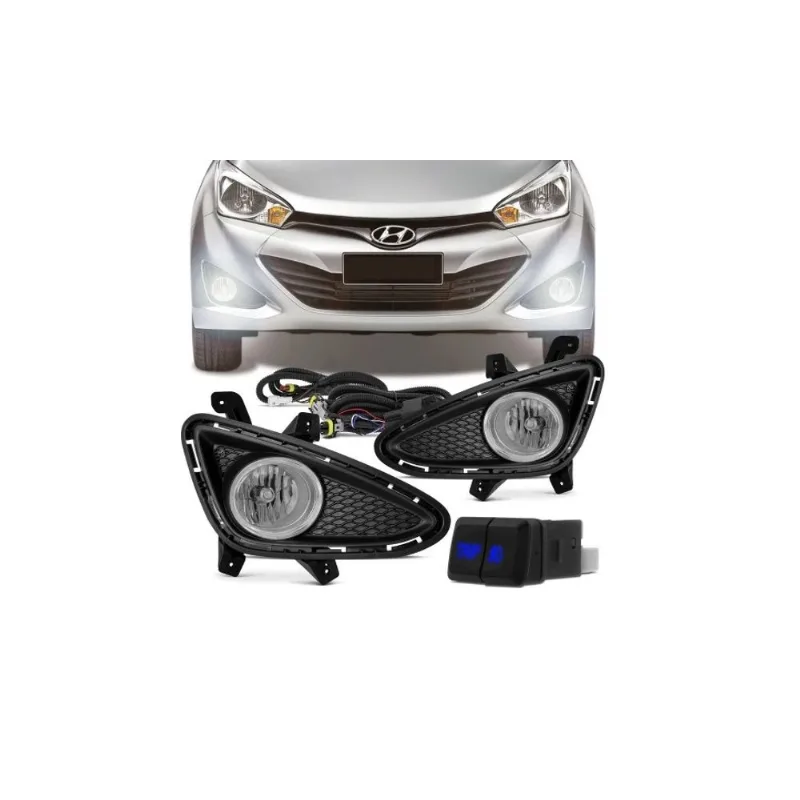 Kit Farol Neblina Milha Hb20 2012 2013 2014 2015 Botão Trip Original