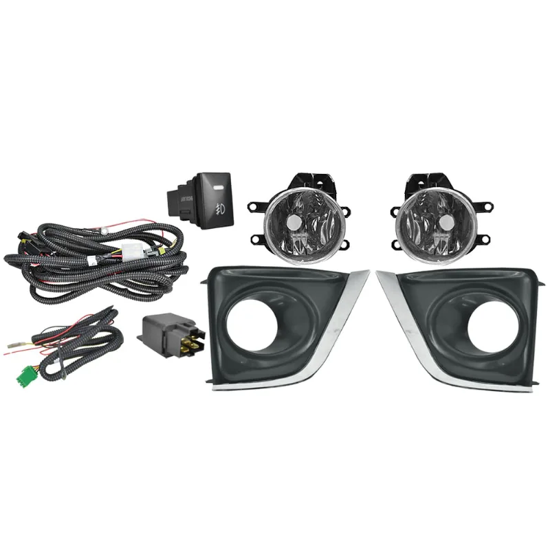 Kit Farol Auxiliar Corolla 14/17 Com Friso Cromado Anxt