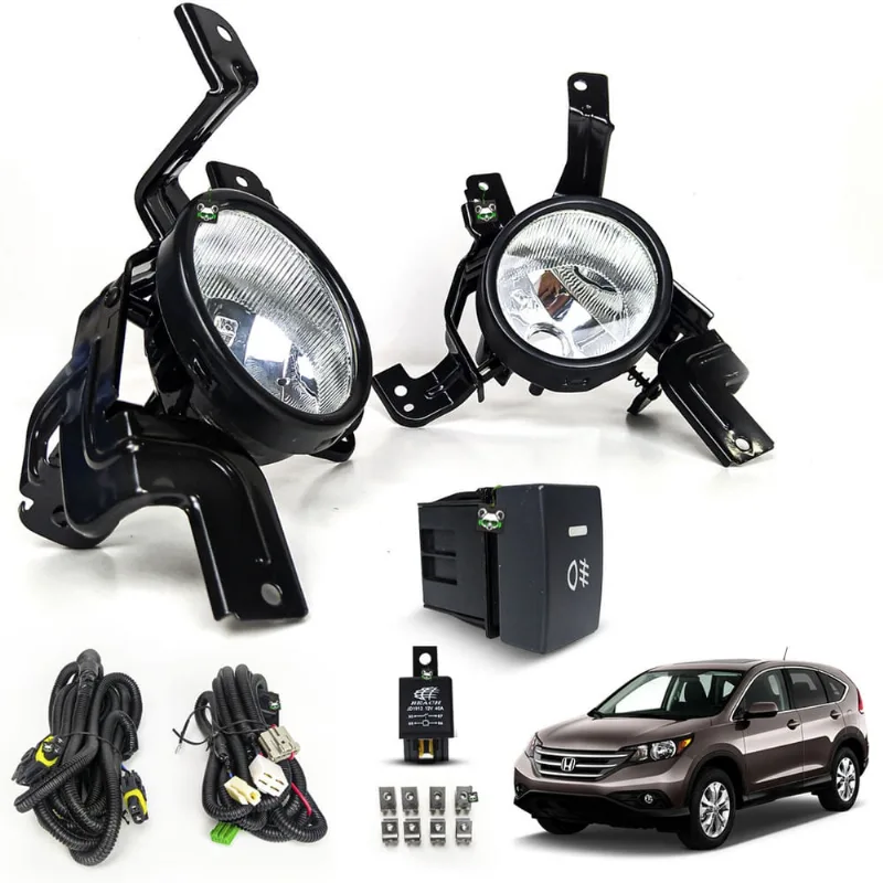 Kit Farol Auxiliar de Milha Botao Modelo Original cr-v 2007 2008 2009