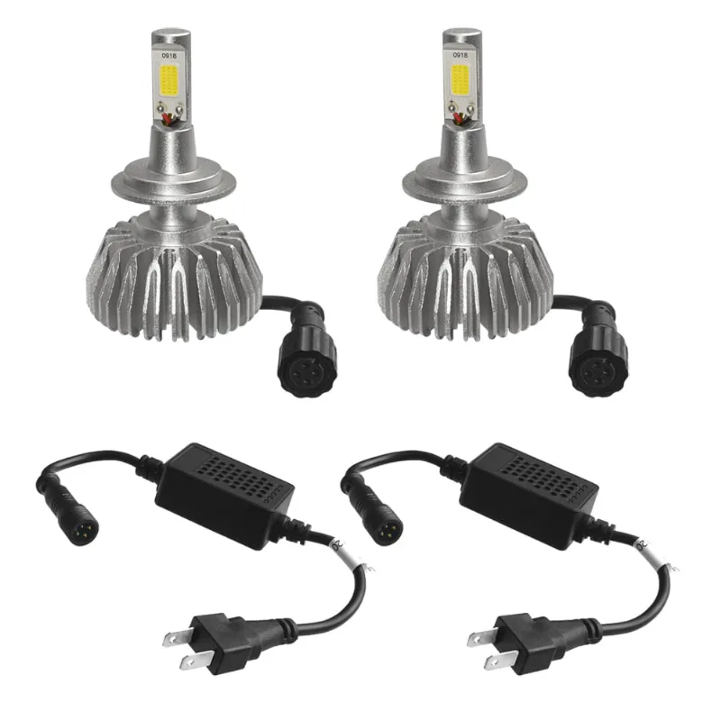 Kit Lâmpada Super LED H7 12V 40W 2D 8000K Anxt