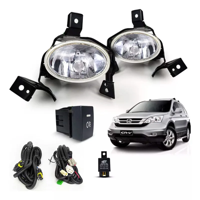 Kit Auxiliar Farol de Milha crv 2010 2011 Botão Modulo Original