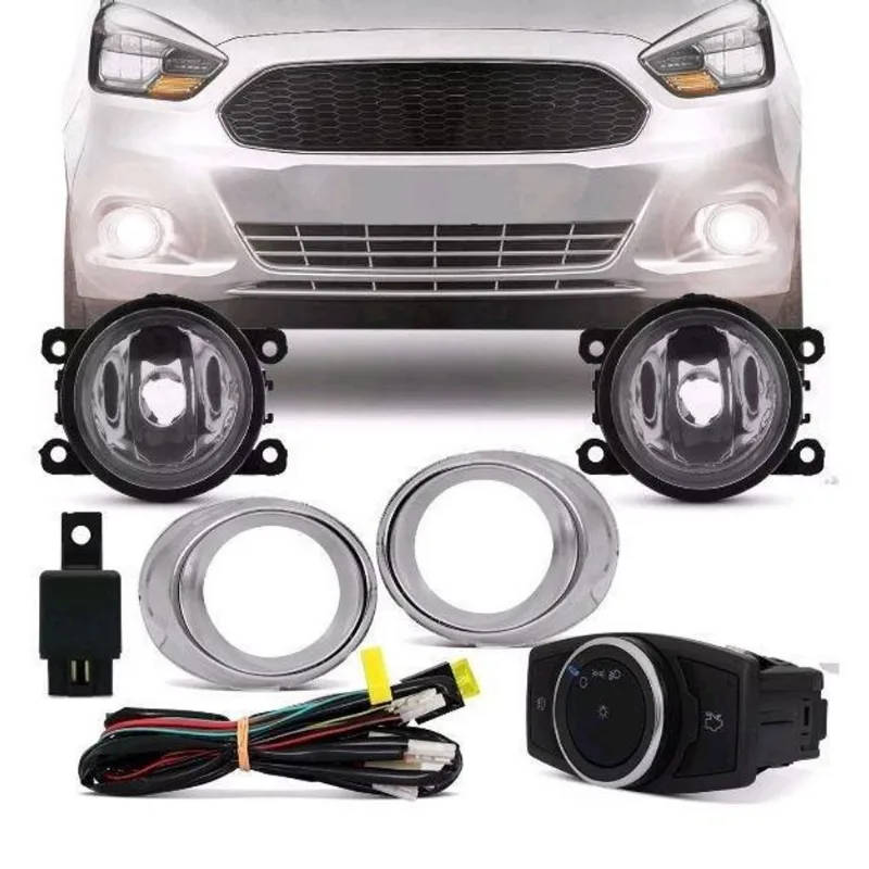 Kit Farol Milha Novo Ka 15 16 17 18 19 Modelo Original
