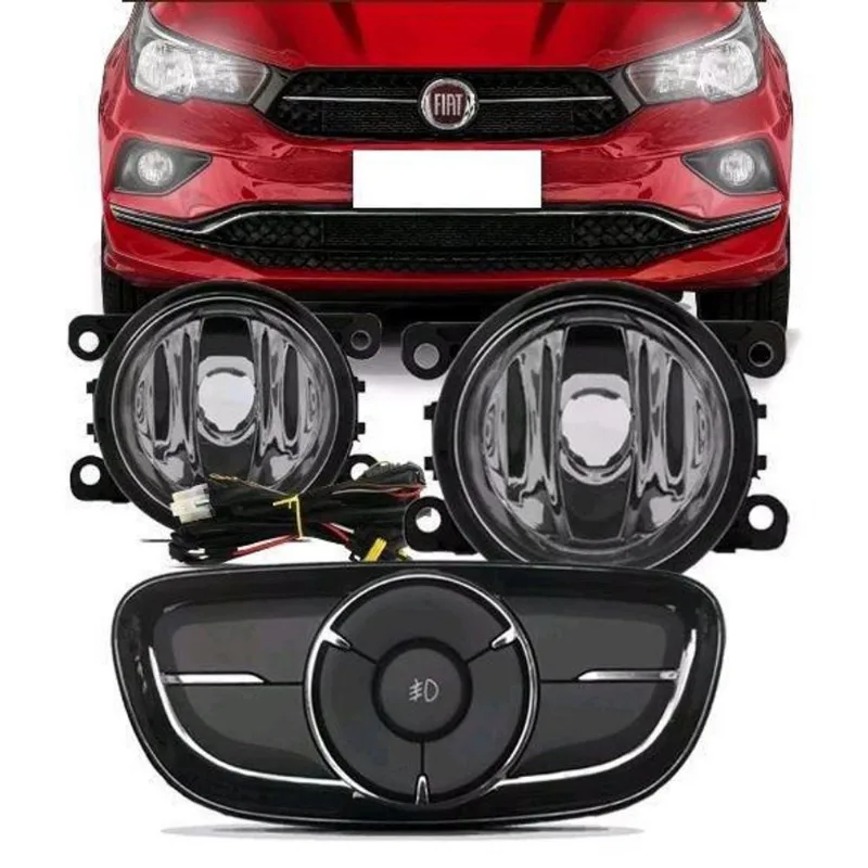 Kit Farol Milha Neblina Fiat Argo Cronos 17 18 19