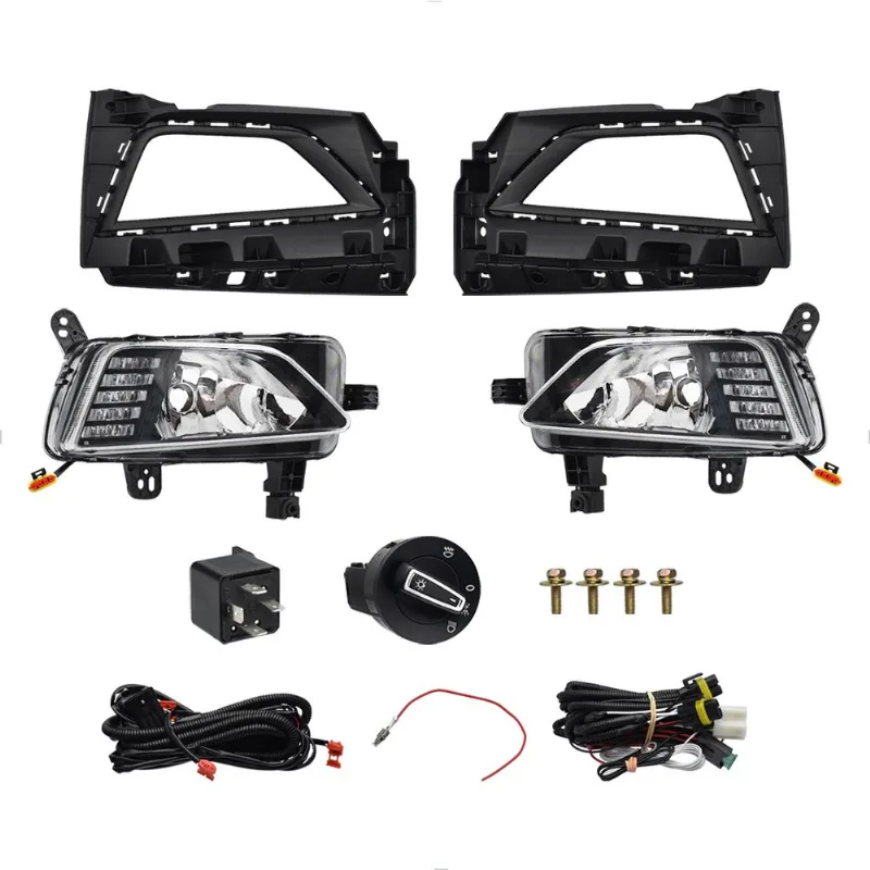 Kit Farol Auxiliar para Virtus Polo 2017 a 2023 DRL e Pisca Anxt