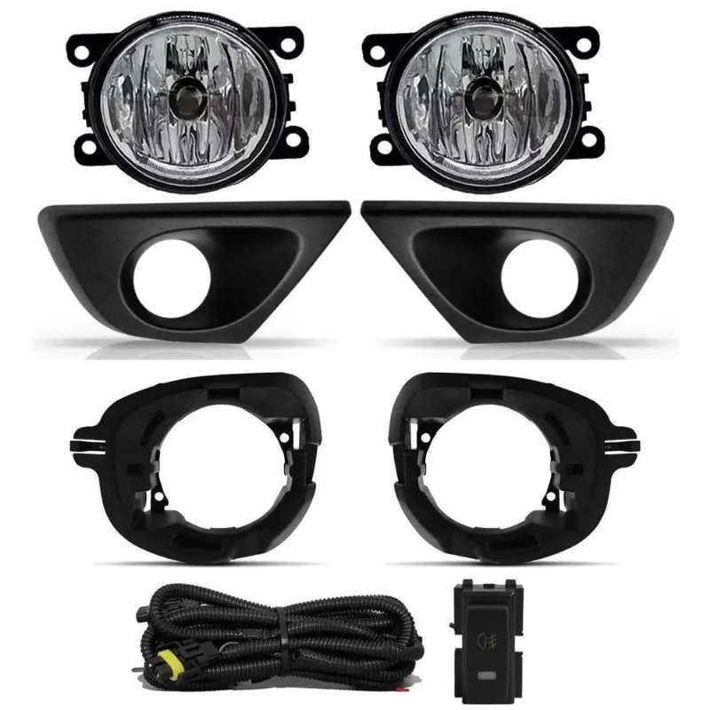 Kit Farol De Milha Renault Duster 2015-2019 + Moldura E Base
