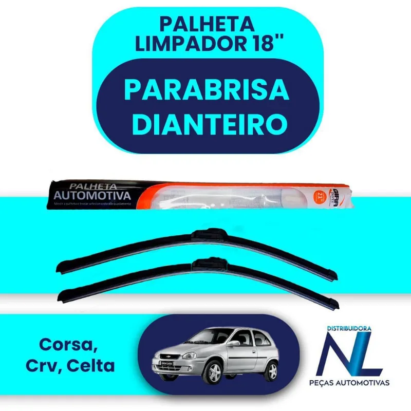 Par Palheta Limpador De Para Brisa Dianteiro Silicone Chuva