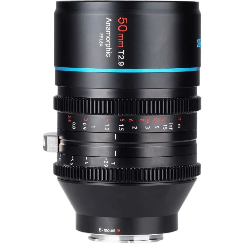 Lente Sirui 50mm T2.9 1.6x Venus Anamórfica Cine Manual Sony E-Mount