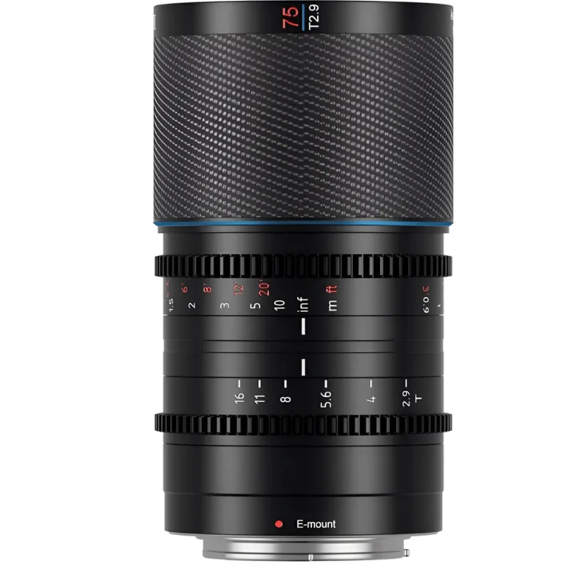 Lente Sirui 75mm T2.9 1.6x Saturn Anamórfica Full-Frame Sony E-Mount